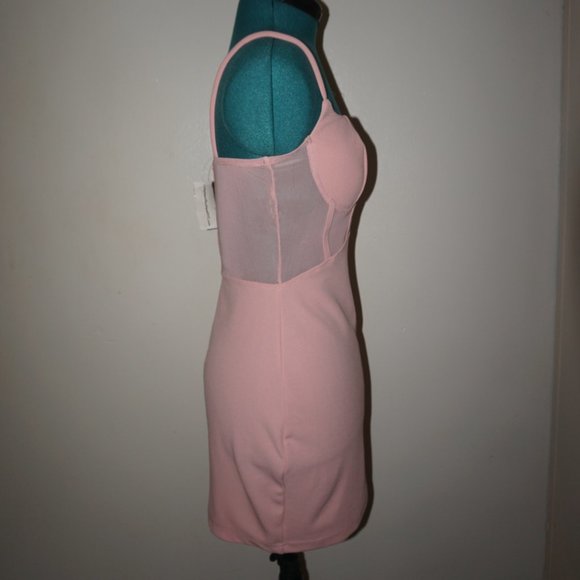 Pink Bodycon Dress - Picture 4 of 5